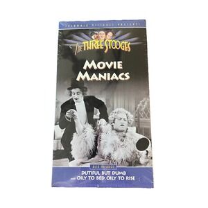 The Three Stooges Movie Maniacs‎ VHS Vintage Classic New Sealed 1993